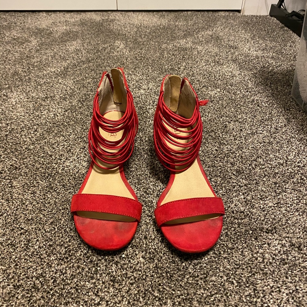 Red sandals